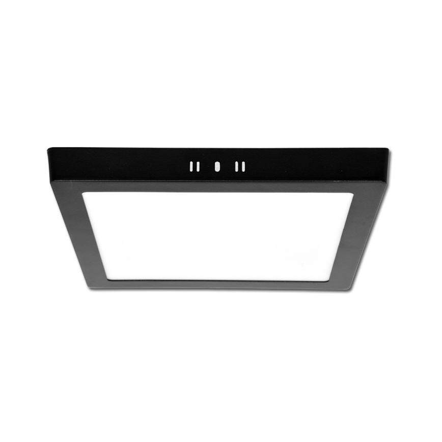LED Plafondlamp RAFA LED/12W/230V 3000/4000/6000K 17x17 cm zwart