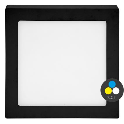 LED Plafondlamp RAFA LED/25W/230V 3000/4000/6000K 30x30 cm zwart