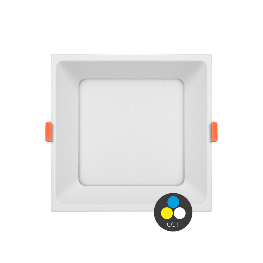 Hangende LED Badkamer plafond verlichting TONY LED/24W/230V 3000/4000/6500K 17x17 cm IP44 wit