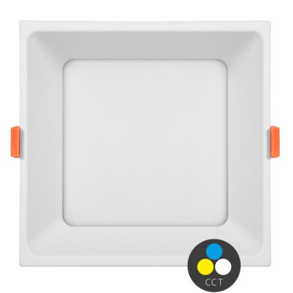 LED inbouwlamp TONY LED/36W/230V 3000/4000/6500K 22x22 cm wit