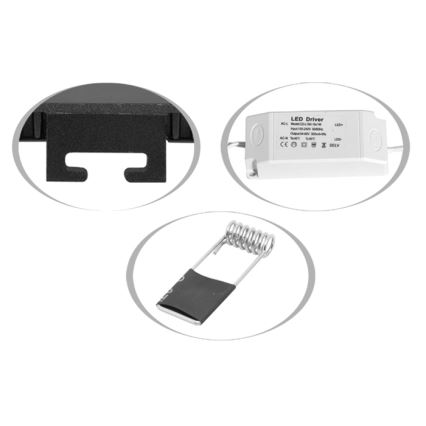 Hangende LED Badkamer plafond verlichting LADA LED/6W/230V 3000/4000/6000K diameter 12 cm IP44 wit