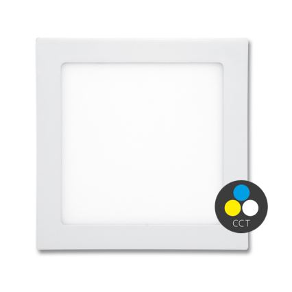 Hangende LED Badkamer plafond verlichting RAFA LED/12W/230V 3000/4000/6000K 17x17 cm IP44 wit