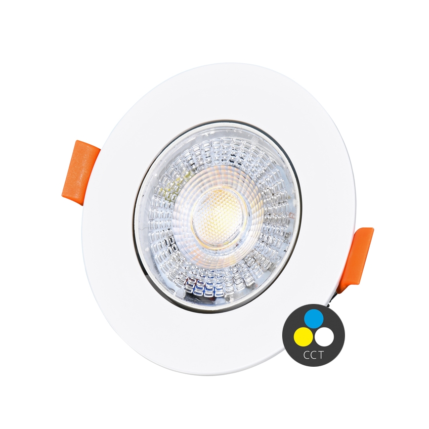 Dimbare LED hangende plafond verlichting ZITA LED/3/5/7W/230V 3000/4000/6000K diameter 9 cm wit