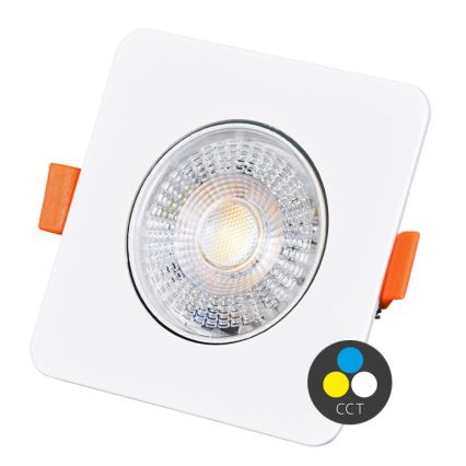 Dimbare LED hangende plafond verlichting KENT LED/3/5/7W/230V 3000/4000/6000K 9x9 cm wit