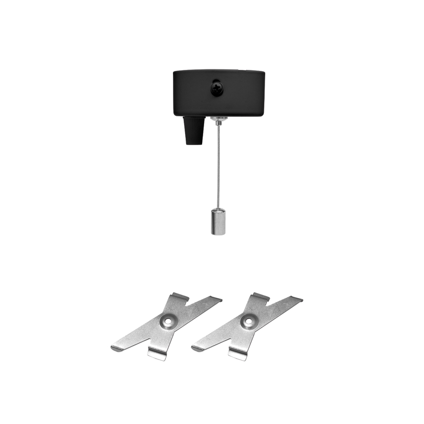 LED Plafondlamp DONAR LED/28W/230V 4000K 120 cm zwart