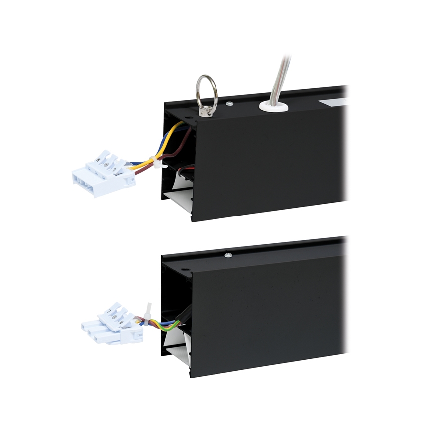 LED Plafondlamp DONAR LED/28W/230V 4000K 120 cm zwart