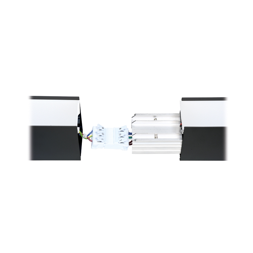LED Plafondlamp DONAR LED/28W/230V 4000K 120 cm zwart