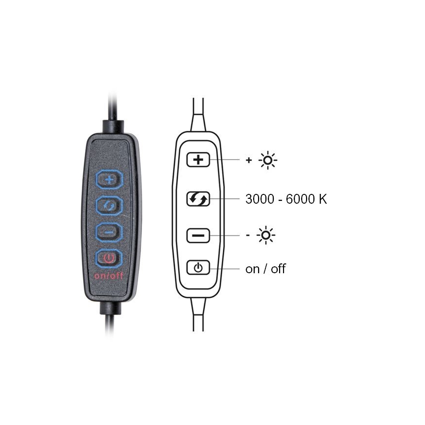 Dimbare LED tafellamp LIPA LED/10W/230V 3000-6000K zwart