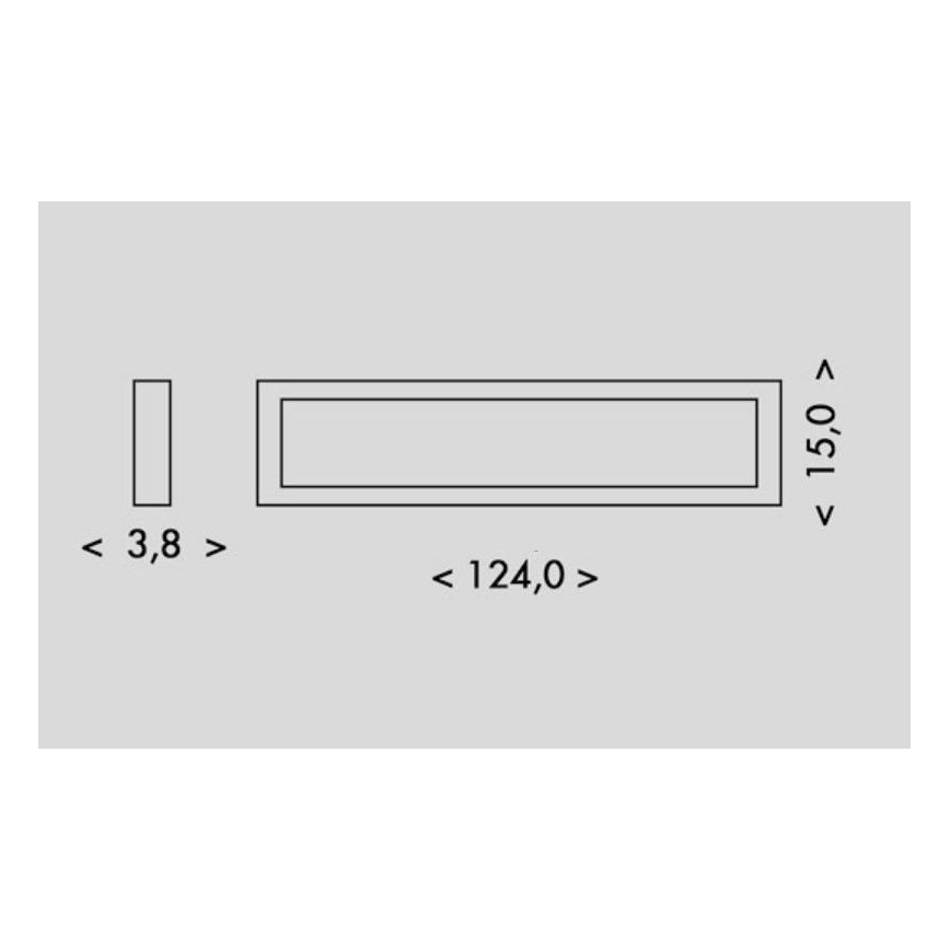 LED Plafondlamp PILO LED/36W/230V 4100K 124 cm wit