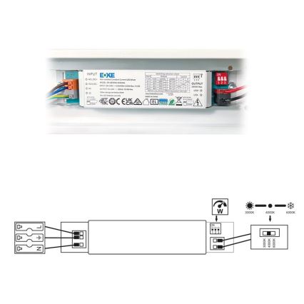 LED TL-buis VELO LED/36/48/60W/230V 3000/4000/6000K 150 cm wit