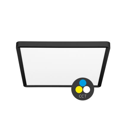 LED Plafondlamp TERY LED/24W/230V 3000/4000/6000K 30x30 cm IP40 zwart