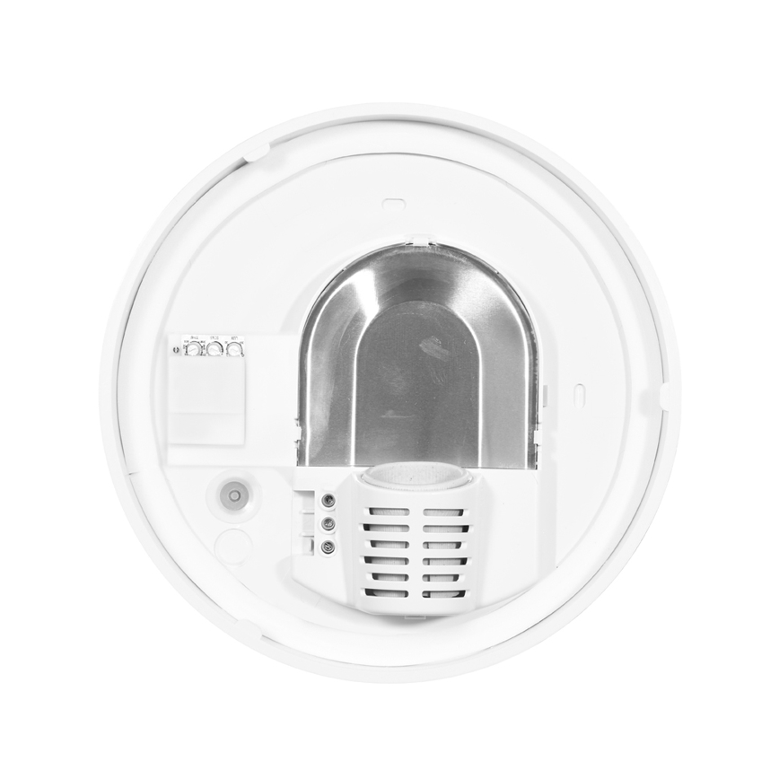 Plafondlamp voor buiten met sensor HECTOR 1xE27/60W/230V diameter 25 cm IP44 opaal wit
