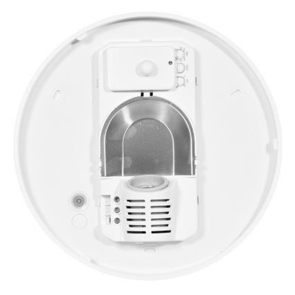 Plafondlamp voor buiten met sensor HECTOR 1xE27/60W/230V diameter 30 cm IP44 opaal wit