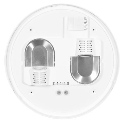 Plafondlamp voor buiten met sensor HECTOR 2xE27/60W/230V diameter 40 cm IP44 opaal wit