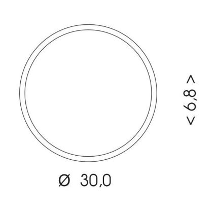 LED Plafondlamp voor buiten MARTIN LED/15W/230V 3000/4000K diameter 30 cm IP65 wit