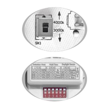 LED Plafondlamp voor buiten met sensor MARTIN LED/15W/230V 3000/4000K diameter 30 cm IP65 wit