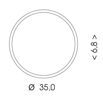 LED Plafondlamp voor buiten MARTIN LED/25W/230V 3000/4000K diameter 35 cm IP65 wit