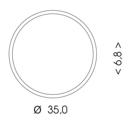 LED Plafondlamp voor buiten met sensor MARTIN LED/25W/230V 3000/4000K diameter 35 cm IP65 wit