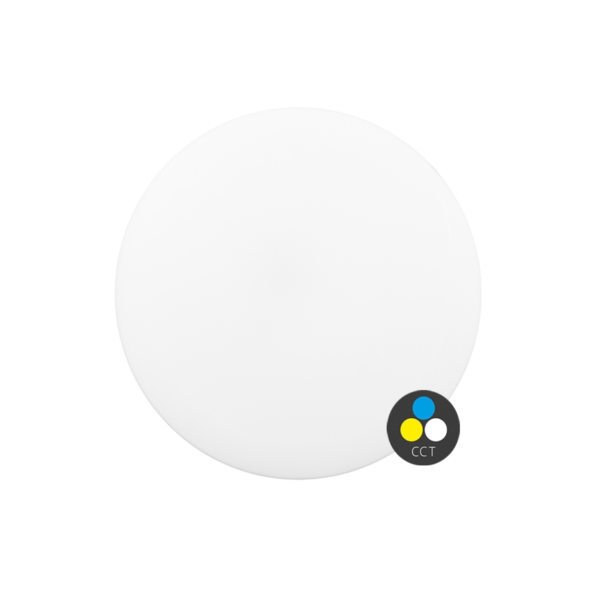 LED Badkamer plafondlamp DISK LED/12W/230V 3000/4000/6500K diameter 23 cm IP44 wit