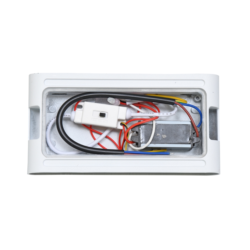LED Wandlamp voor buiten BRICK 2xLED/6W/230V 3000/4000/6500K IP65 wit