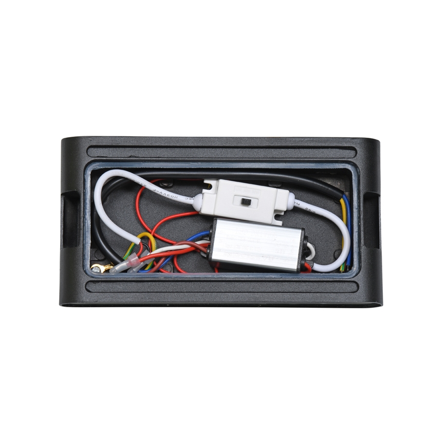 LED Wandlamp voor buiten BRICK 2xLED/6W/230V 3000/4000/6500K IP65 zwart