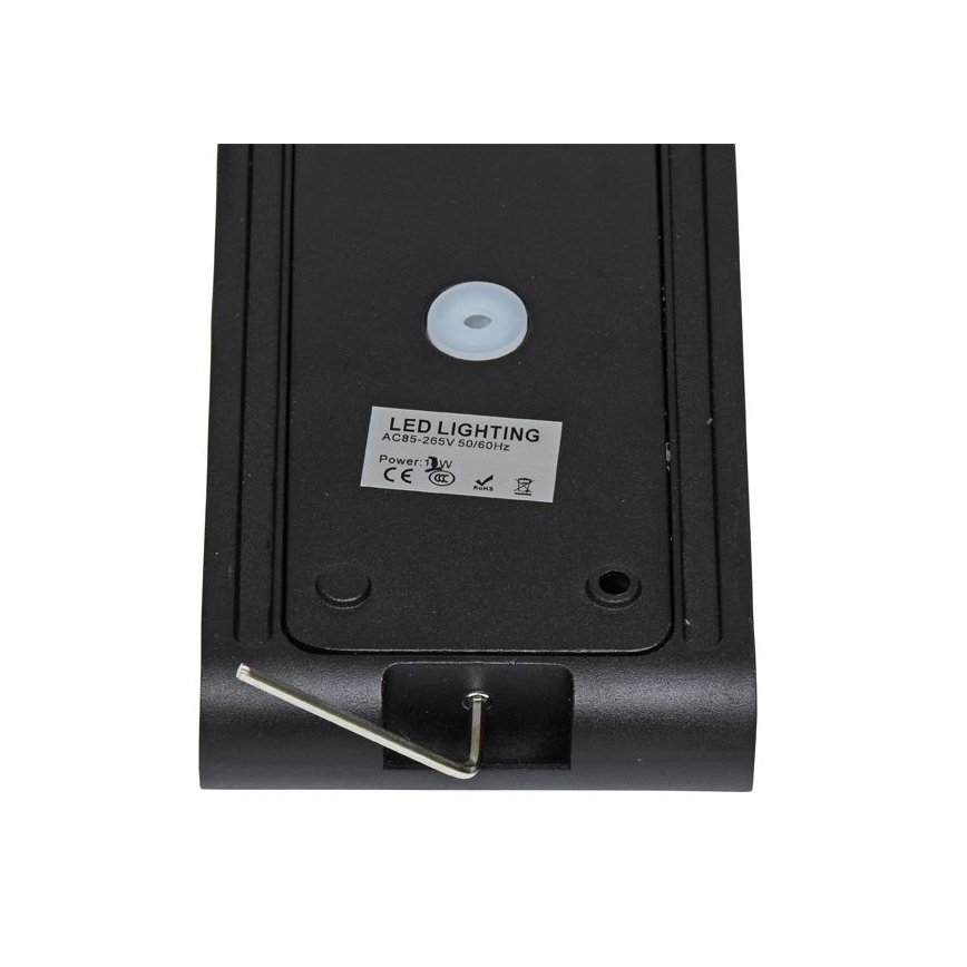 LED Wandlamp voor buiten BRICK 2xLED/6W/230V 3000/4000/6500K IP65 zwart