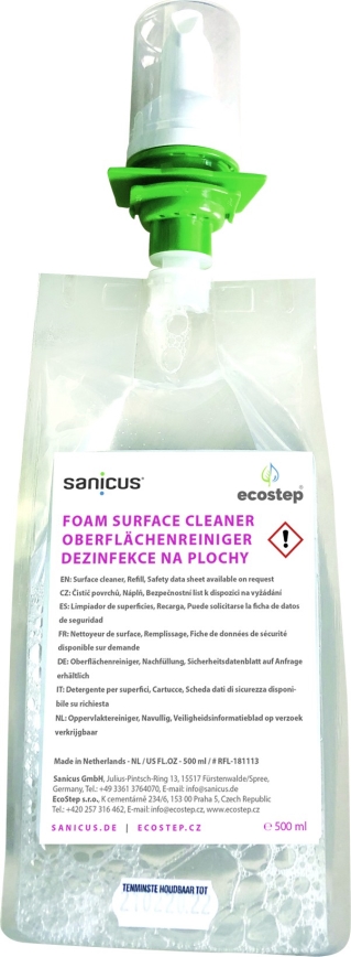 EcoStep 50180 - Schuimdesinfectie voor toiletzittingen D4 500 ml
