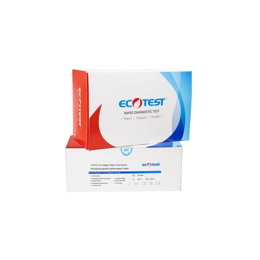 ECOTEST RAPID - Antigeen sneltest COVID-19, verpakking 20st