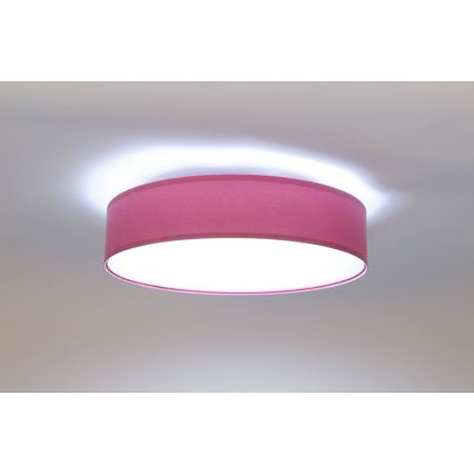 LED dimbare plafondlamp SMART GALAXY LED/24W/230V roze/zilver 3000-6500K + afstandsbediening