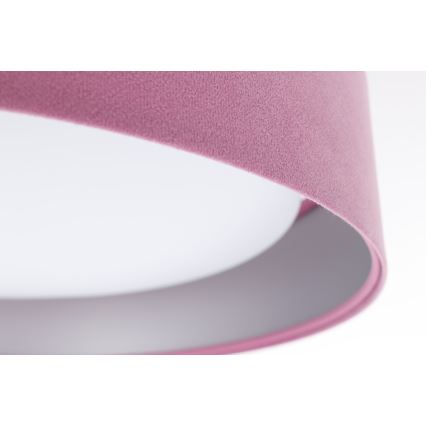 LED dimbare plafondlamp SMART GALAXY LED/24W/230V roze/zilver 3000-6500K + afstandsbediening