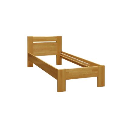 Eenpersoonsbed AMBER 90x200 cm, lichte walnoot