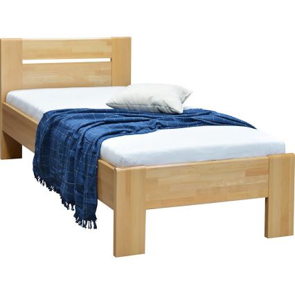 Eenpersoonsbed AMBER 90x200 cm, massief beukenhout