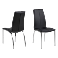 Eetkamerstoel AMAL 1 st. zwart/mat chroom