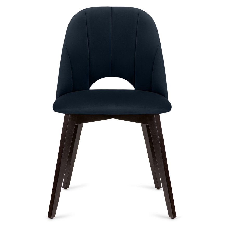 Eetkamerstoel BOVIO 86x48 cm donkerblauw/beuken