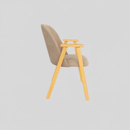 Eetkamerstoel GARDA eiken/beige