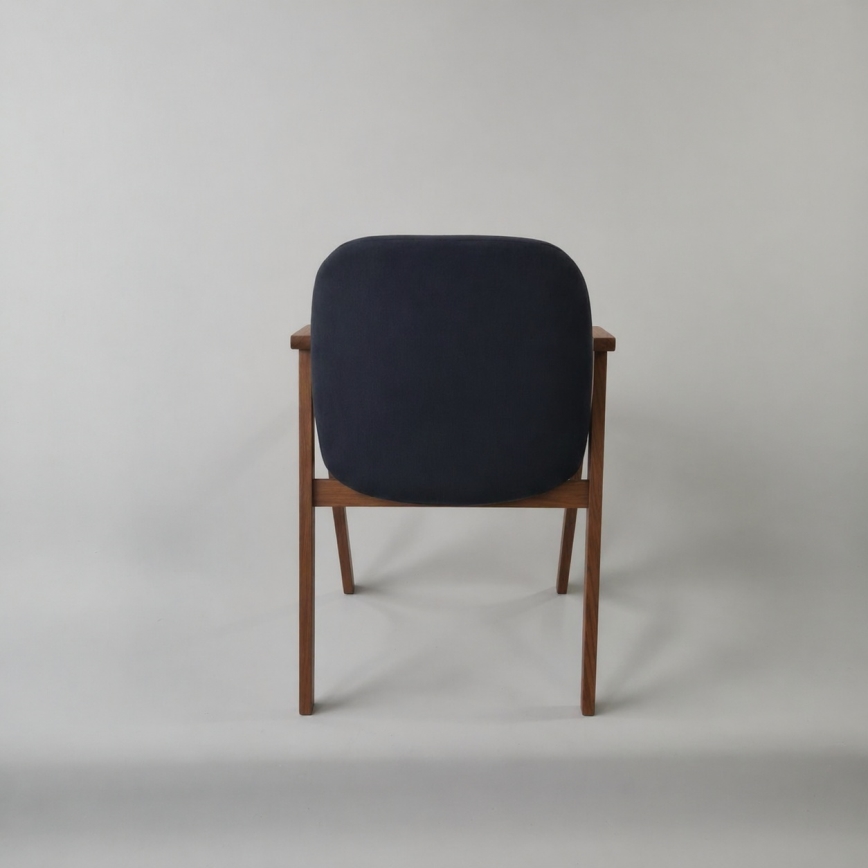 Eetkamerstoel GARDA walnoot/antraciet