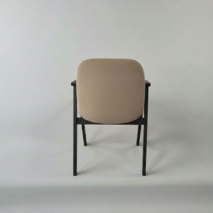 Eetkamerstoel GARDA zwart/beige