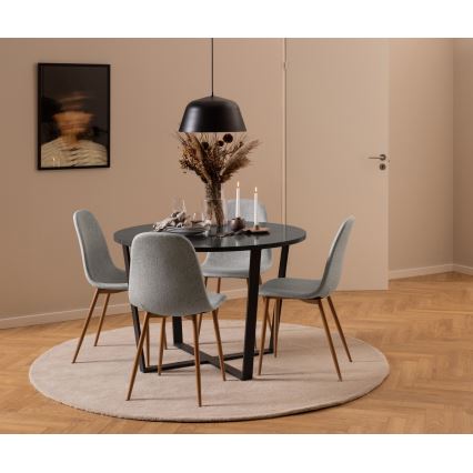 Eetkamerstoel KAIA 1 st. lichtgrijs/eiken
