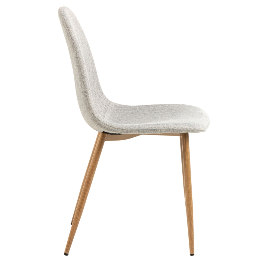 Eetkamerstoel KAIA 1 st. lichtgrijs/eiken