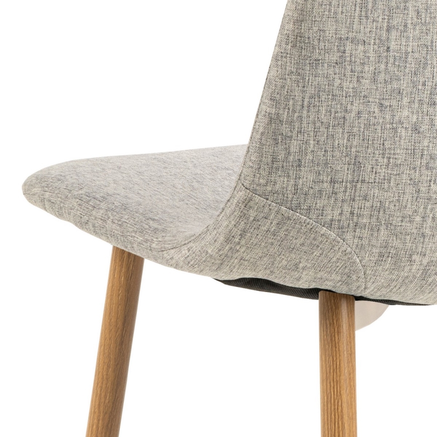 Eetkamerstoel KAIA 1 st. lichtgrijs/eiken