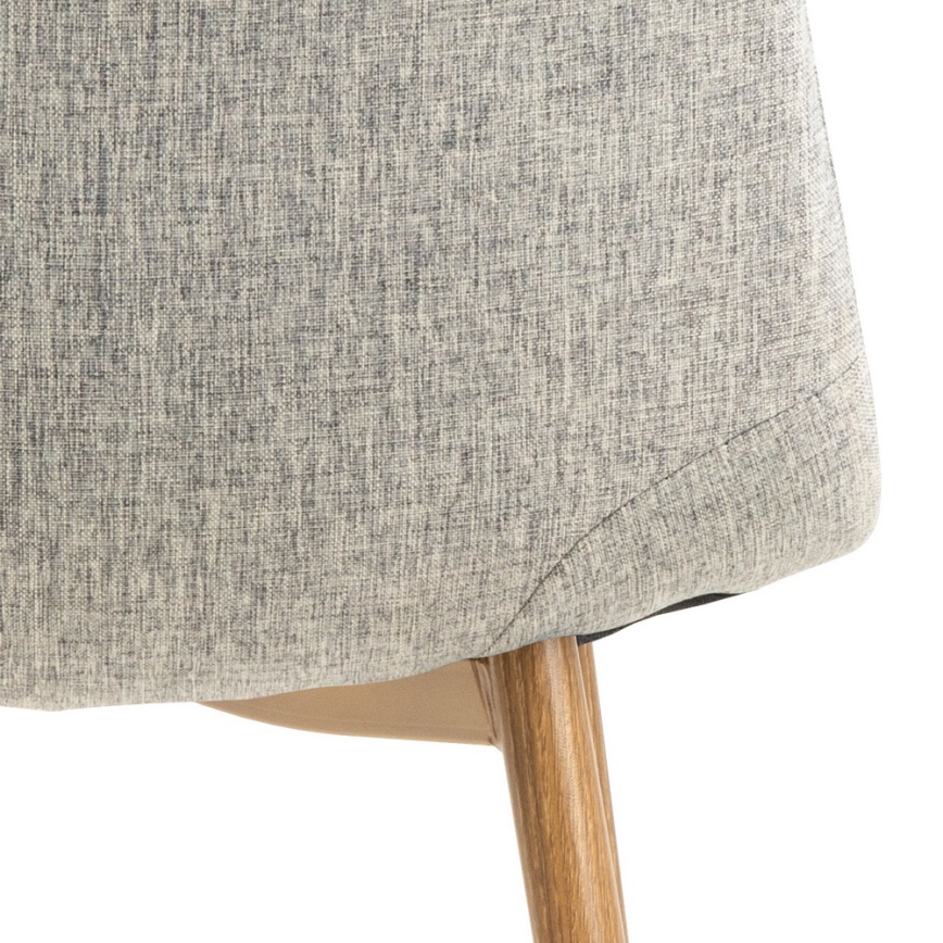 Eetkamerstoel KAIA 1 st. lichtgrijs/eiken