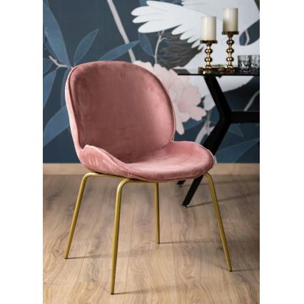 Eetkamerstoel LORI 82,5x49 cm roze