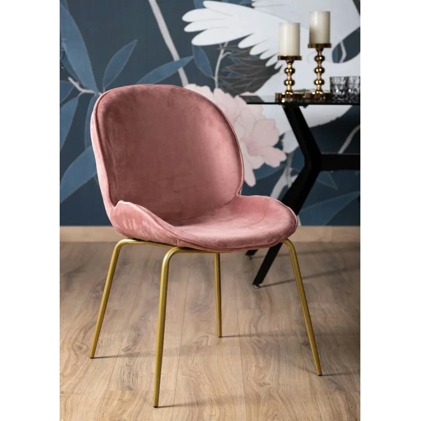 Eetkamerstoel LORI 82,5x49 cm roze