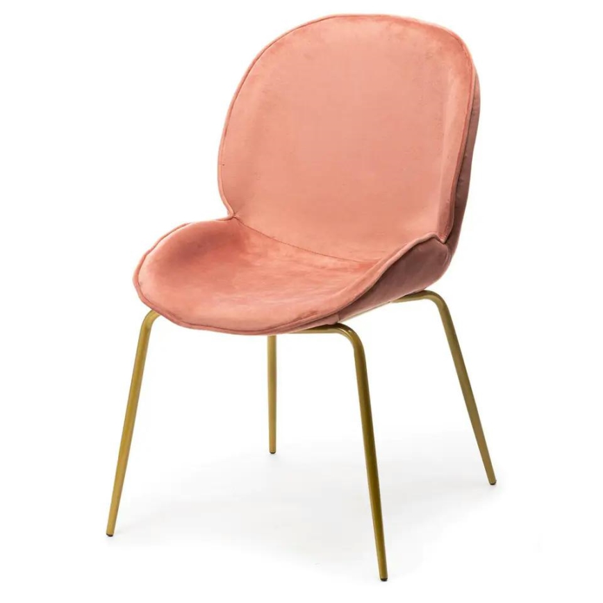 Eetkamerstoel LORI 82,5x49 cm roze