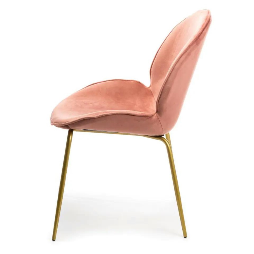 Eetkamerstoel LORI 82,5x49 cm roze