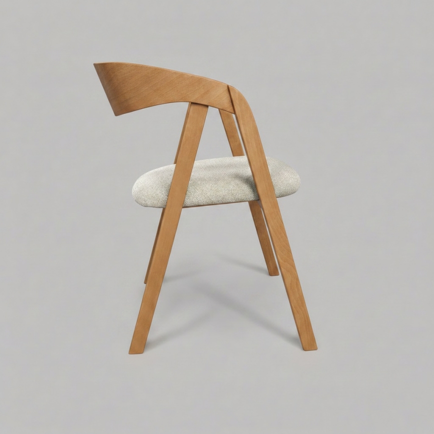 Eetkamerstoel LUSO eiken/beige
