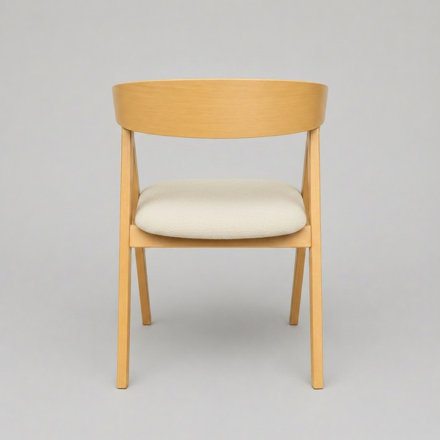 Eetkamerstoel LUSO eiken/beige