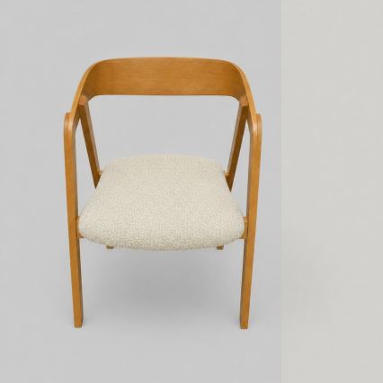 Eetkamerstoel LUSO eiken/beige