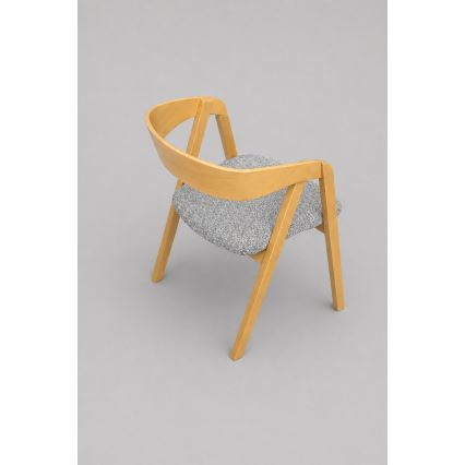 Eetkamerstoel LUSO eiken/grijs