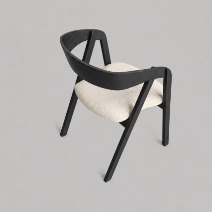 Eetkamerstoel LUSO zwart/beige